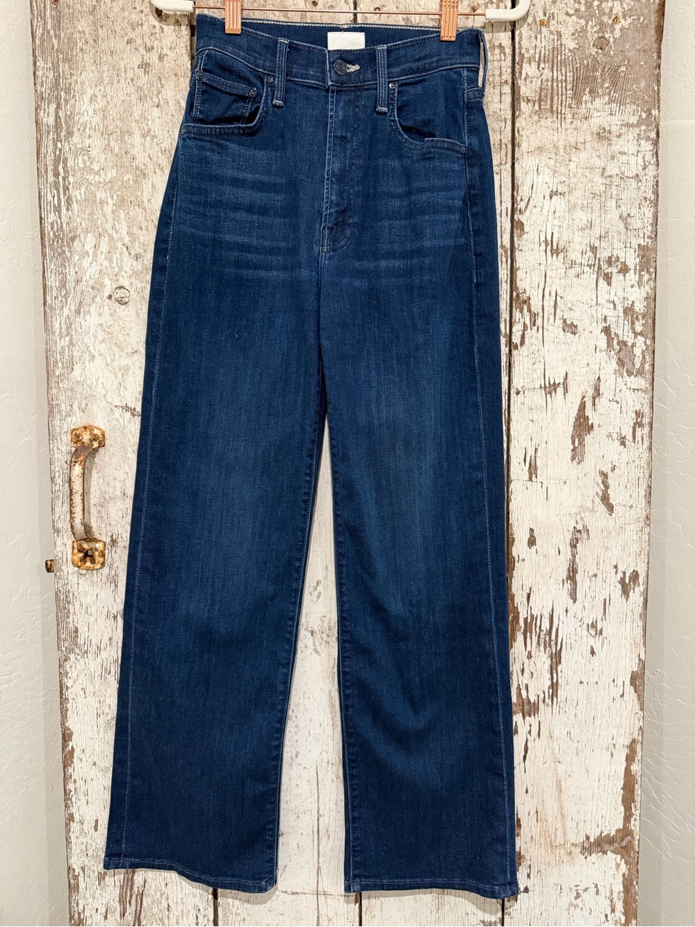 MOTHER The Rambler Zip Ankle - Animal Instinct Wide Leg Size 23 EUC